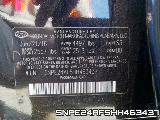 5NPE24AF5HH463437 фото 2