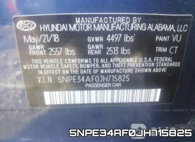 5NPE34AF0JH715825 фото 8