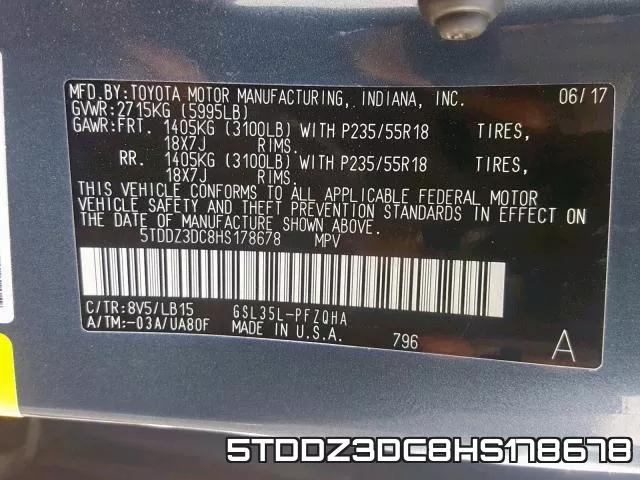 5TDDZ3DC8HS178678 фото 2