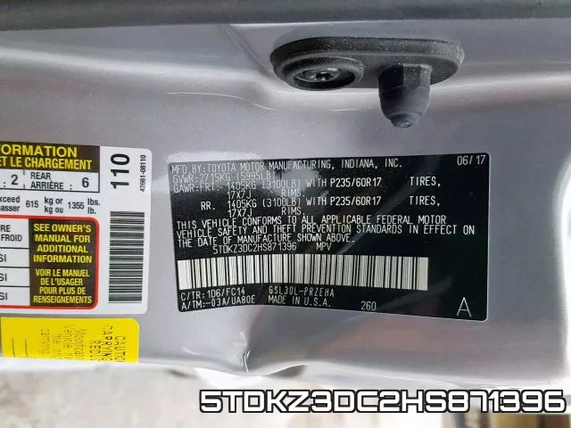 5TDKZ3DC2HS871396 фото 2