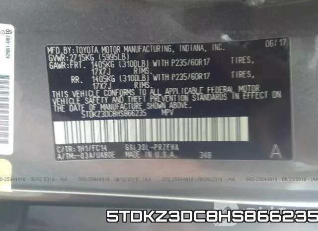 5TDKZ3DC8HS866235 фото 7
