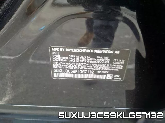 5UXUJ3C59KLG57132 фото 2