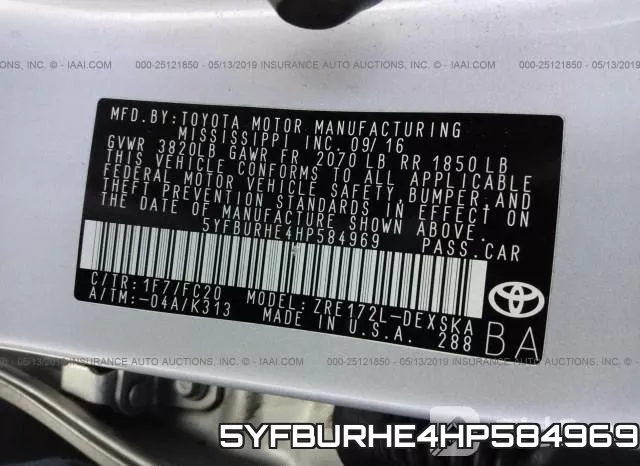 5YFBURHE4HP584969 фото 7