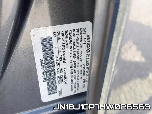 JN1BJ1CP7HW026563 фото 2