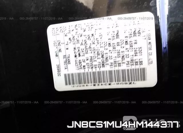 JN8CS1MU4HM144377 фото 9