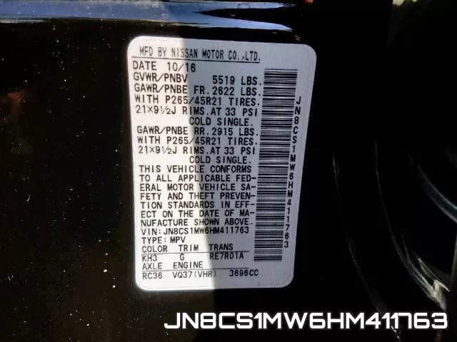JN8CS1MW6HM411763 фото 2