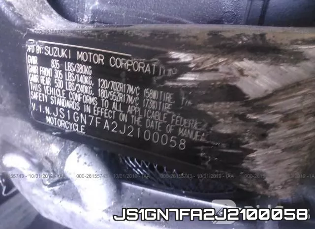 JS1GN7FA2J2100058 фото 2