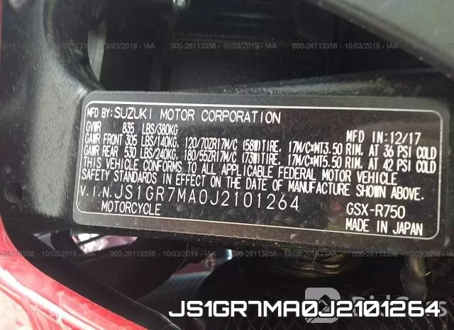 JS1GR7MA0J2101264 фото 2