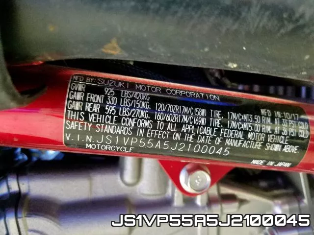 JS1VP55A5J2100045 фото 2