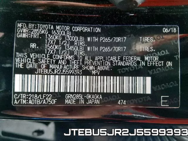 JTEBU5JR2J5599393 фото 2