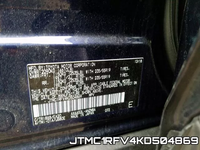 JTMC1RFV4KD504869 фото 2