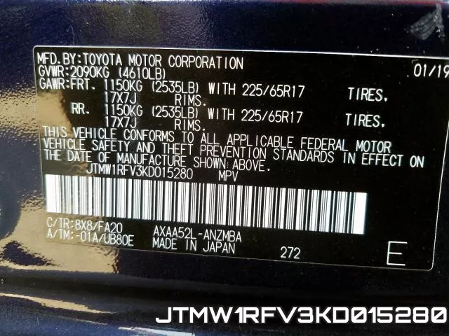 JTMW1RFV3KD015280 фото 2