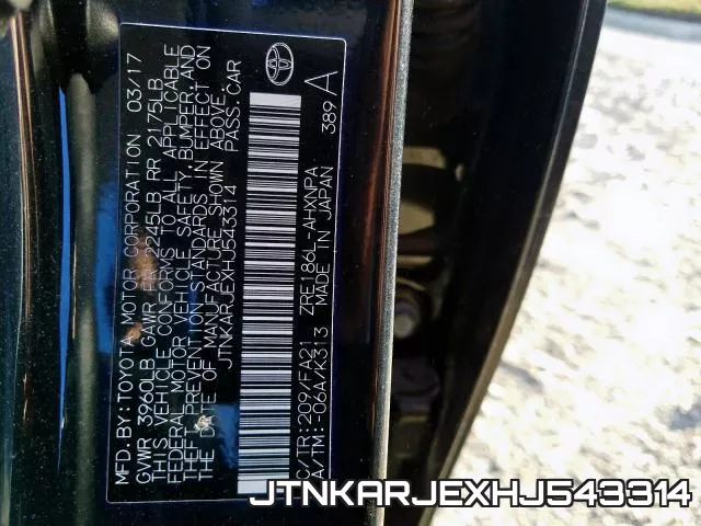 JTNKARJEXHJ543314 фото 2