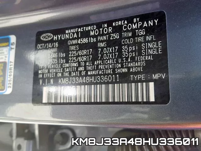 KM8J33A48HU336011 фото 2