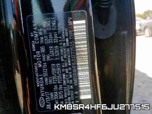 KM8SR4HF6JU277515 фото 2