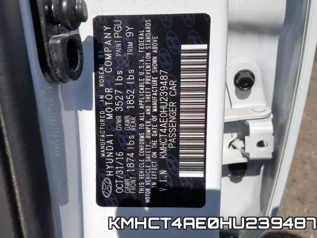 KMHCT4AE0HU239487 фото 2