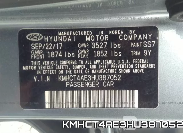 KMHCT4AE3HU387052 фото 9