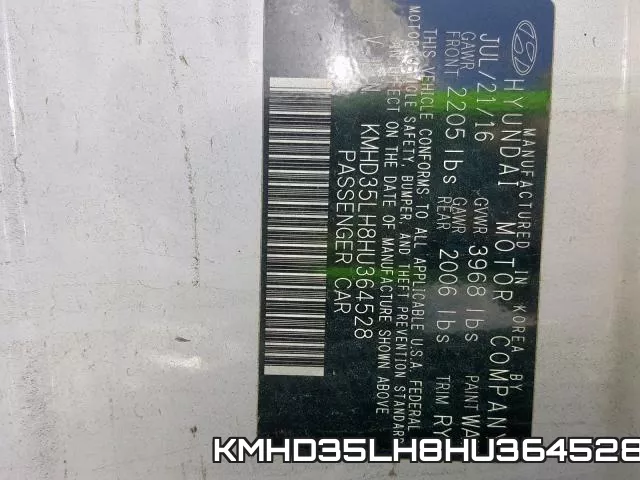 KMHD35LH8HU364528 фото 2