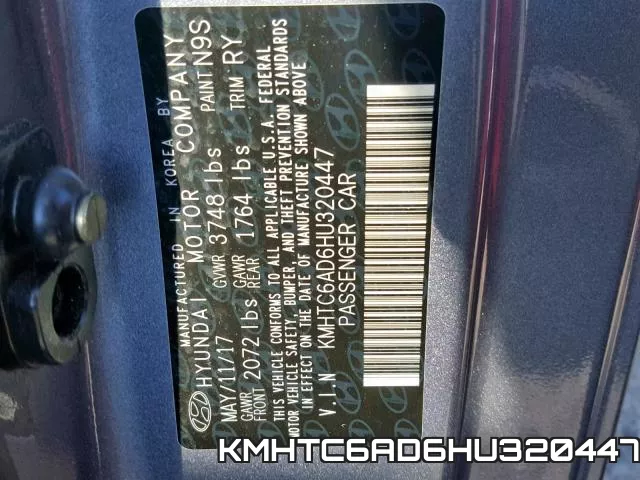 KMHTC6AD6HU320447 фото 2