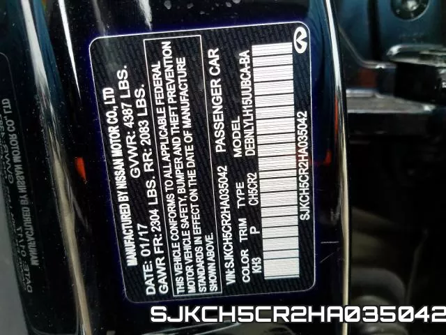 SJKCH5CR2HA035042 фото 2