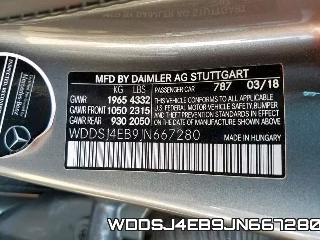WDDSJ4EB9JN667280 фото 2