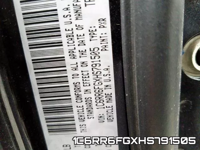 1C6RR6FGXHS791505 фото 2