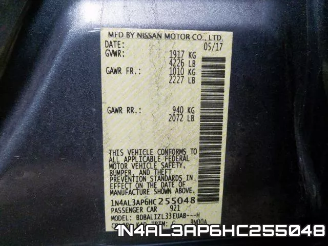 1N4AL3AP6HC255048 фото 2