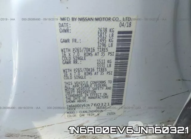 1N6AD0EV6JN760321 фото 10