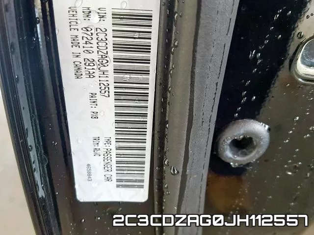 2C3CDZAG0JH112557 фото 2