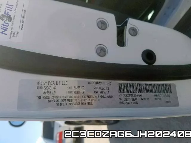 2C3CDZAG6JH202408 фото 2