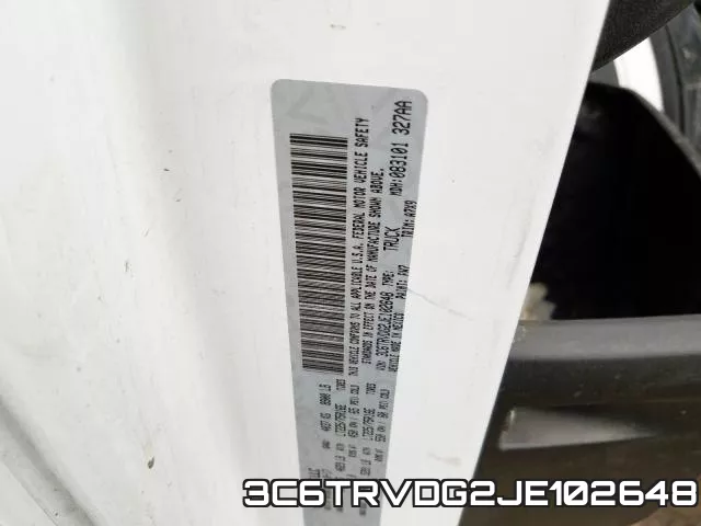 3C6TRVDG2JE102648 фото 2