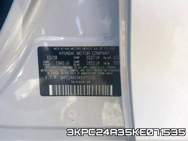 3KPC24A35KE071535 фото 2