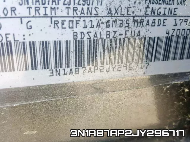 3N1AB7AP2JY296717 фото 2