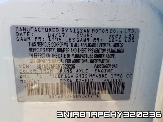 3N1AB7AP6HY320236 фото 2