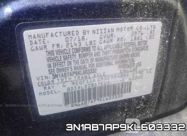 3N1AB7AP9KL603332 фото 9