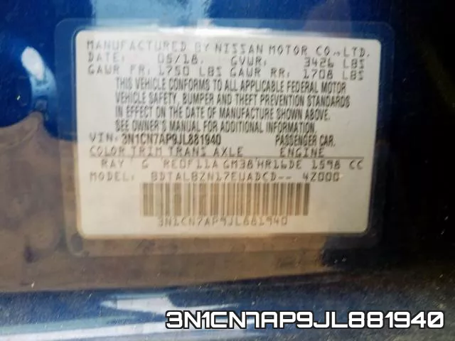 3N1CN7AP9JL881940 фото 2