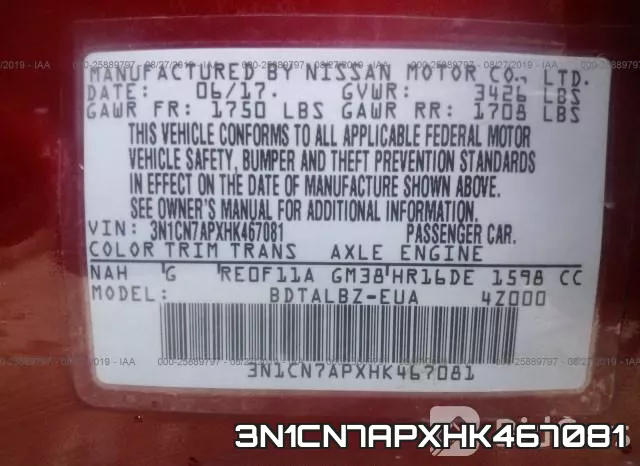 3N1CN7APXHK467081 фото 10