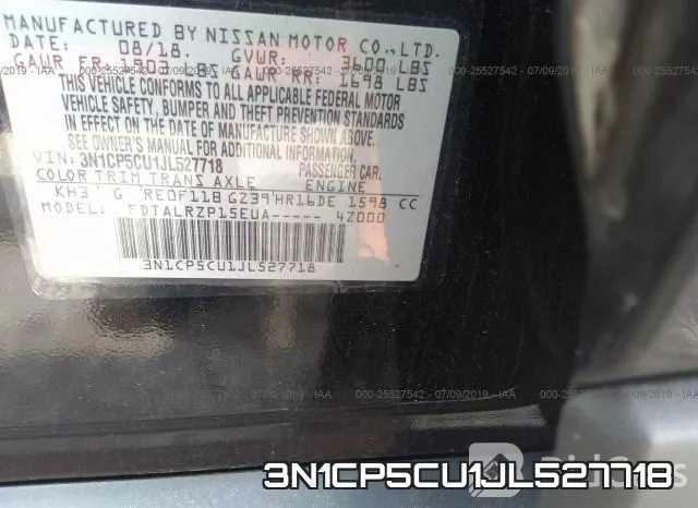 3N1CP5CU1JL527718 фото 9