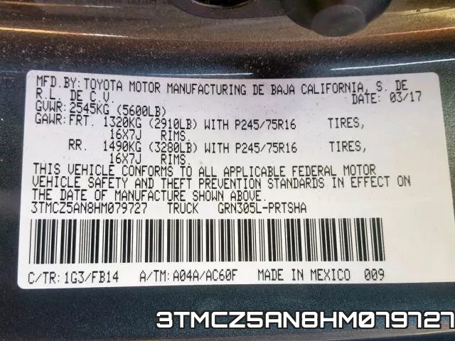 3TMCZ5AN8HM079727 фото 2