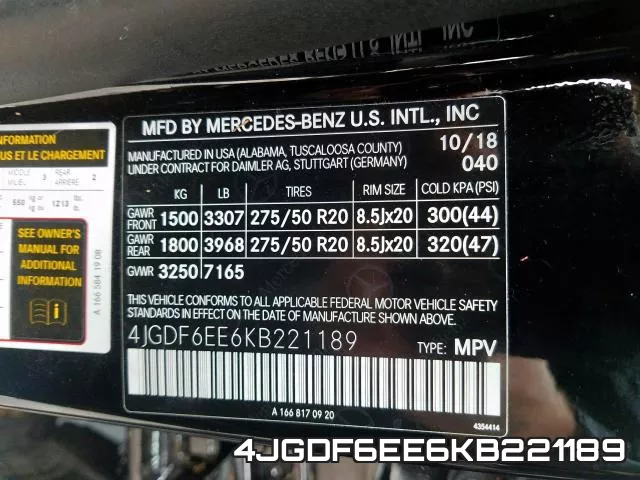 4JGDF6EE6KB221189 фото 2