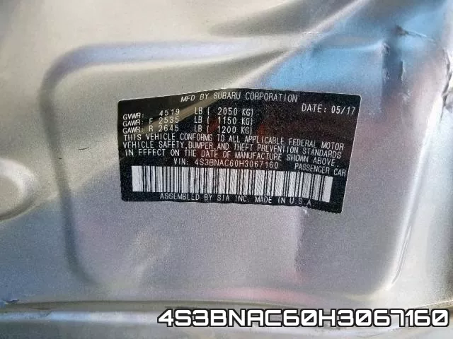 4S3BNAC60H3067160 фото 2