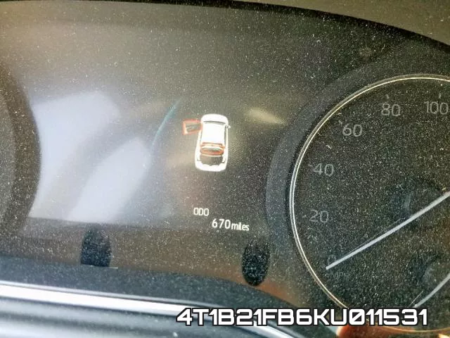 4T1B21FB6KU011531 фото 9
