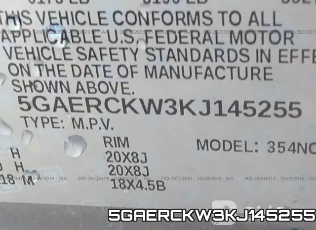 5GAERCKW3KJ145255 фото 9