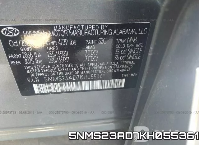 5NMS23AD7KH055361 фото 10