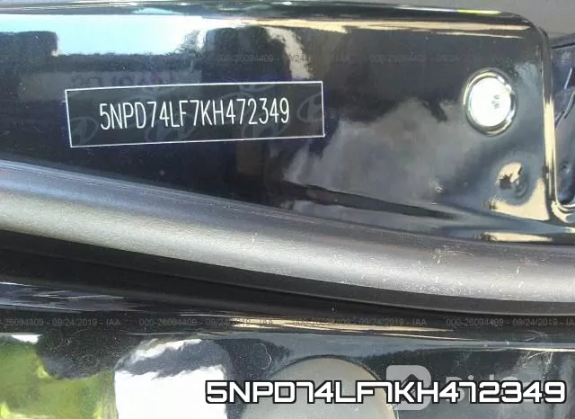 5NPD74LF7KH472349 фото 10