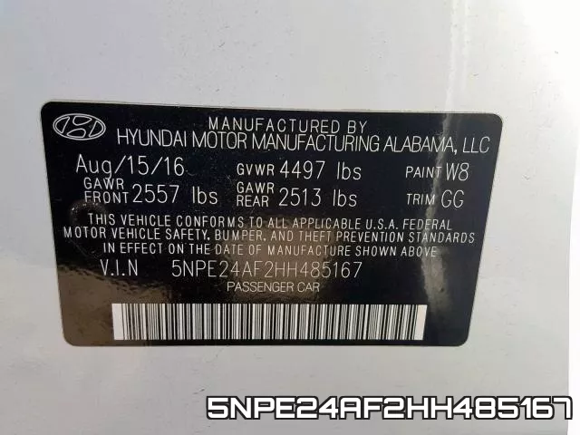 5NPE24AF2HH485167 фото 2