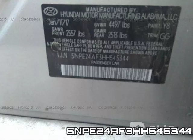 5NPE24AF3HH545344 фото 10
