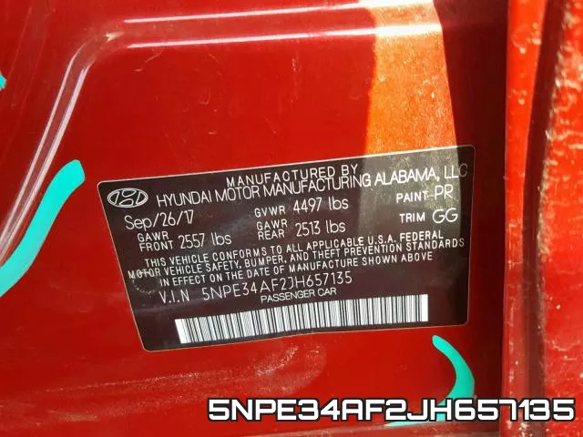 5NPE34AF2JH657135 фото 2