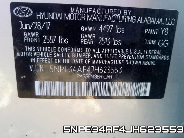 5NPE34AF4JH623553 фото 2