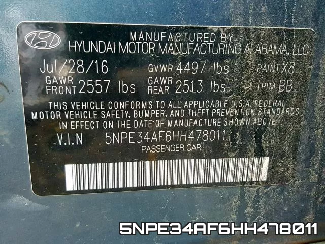 5NPE34AF6HH478011 фото 2